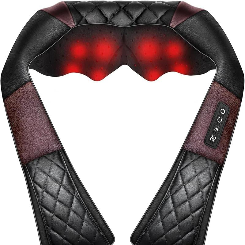 DAILYLIFE Shiatsu Neck and Back Massager, Electric Shoulder Massager, Car Neck Massage Pillow for Neck, Back, Shoulder, Foot, Leg Massage, Relieve Muscle Pain, Perfect Present for Man/Woman/Family