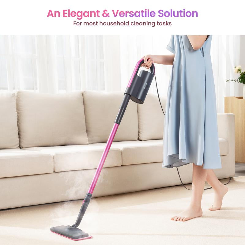 Schenley 7-In-1 Steam Mop with Detachable Handheld Steamer for Walls, Floors, Tiles, Tackles Grease & Sticky Messes, Includes Multiple Accessories Cleaning Tools Cleaning Set