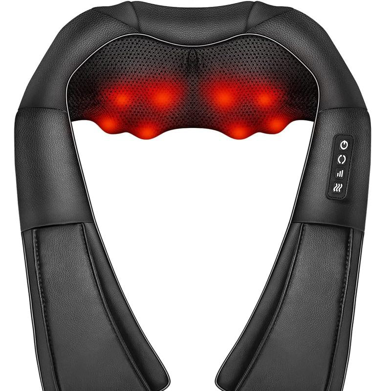 DAILYLIFE Shiatsu Neck and Back Massager, Electric Shoulder Massager, Car Neck Massage Pillow for Neck, Back, Shoulder, Foot, Leg Massage, Relieve Muscle Pain, Perfect Present for Man/Woman/Family