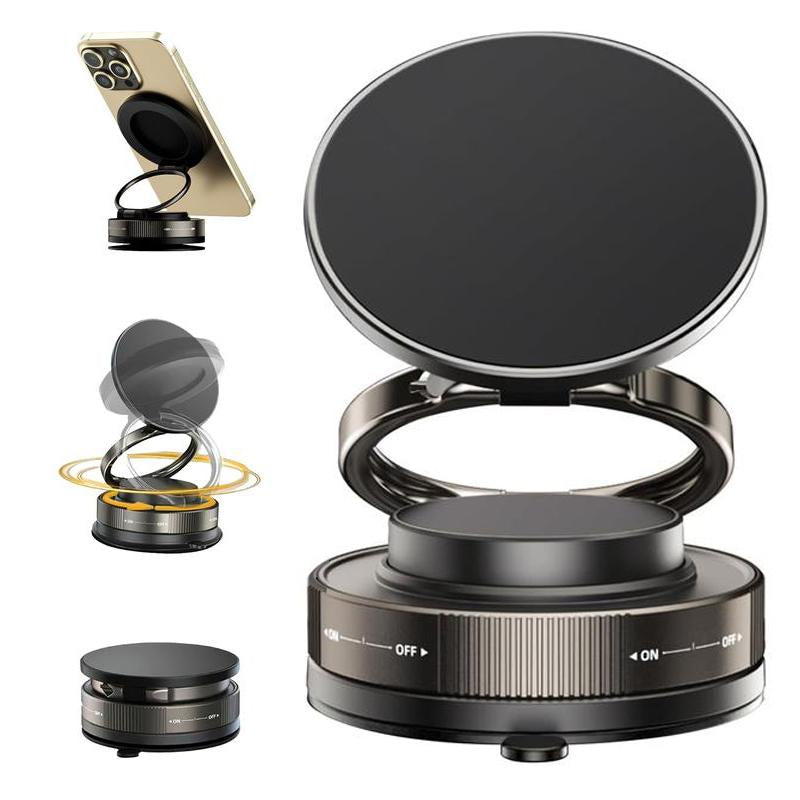 Magnetic Car Phone Mount – Works on Car Dash, Desk, or Bathroom Wall, Compatible with Iphone & Android