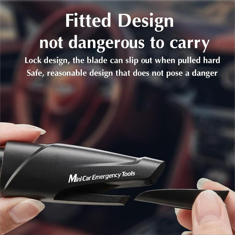 4-Pack 3-In-1 Glass Breaker and Seat Belt Cutter,Car Window Breaker Keychain Seatbelt Cutter, Car Emergency Escape Tool with User Manual for Land and Underwater