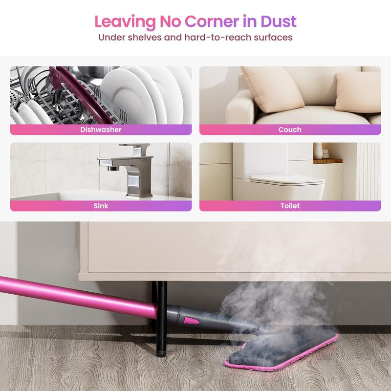 Schenley 7-In-1 Steam Mop with Detachable Handheld Steamer for Walls, Floors, Tiles, Tackles Grease & Sticky Messes, Includes Multiple Accessories Cleaning Tools Cleaning Set
