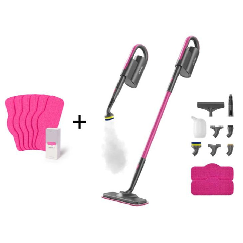 Schenley 7-In-1 Steam Mop with Detachable Handheld Steamer for Walls, Floors, Tiles, Tackles Grease & Sticky Messes, Includes Multiple Accessories Cleaning Tools Cleaning Set