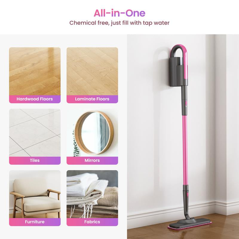 Schenley 7-In-1 Steam Mop with Detachable Handheld Steamer for Walls, Floors, Tiles, Tackles Grease & Sticky Messes, Includes Multiple Accessories Cleaning Tools Cleaning Set