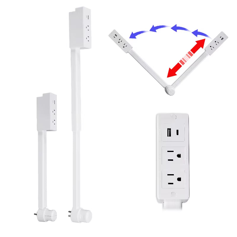 2025 Hot Sale Access Hard-To-Reach Outlets Power Socket Expander Electrical Outlet Extender